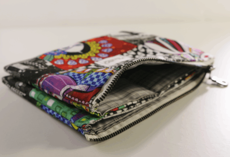 Carterita  con zipper  y 4 compartimentos: Tutorial paso a paso