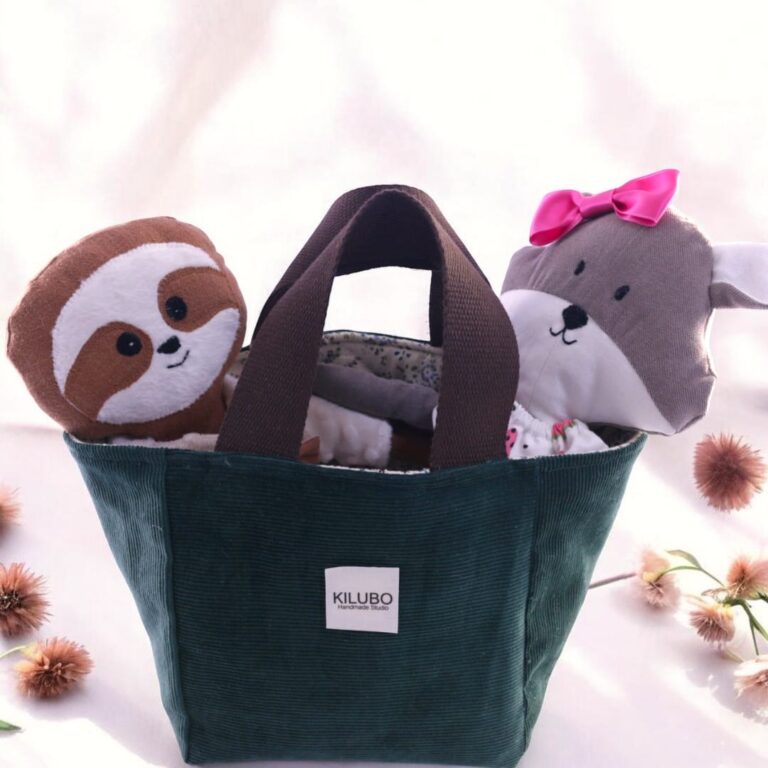 Canasta de Tela Reversible Proyecto Fácil y Hermoso