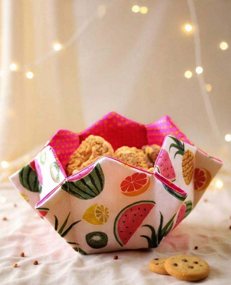 Cestita Reversible: ¡Paso a Paso + PATRONES GRATIS!