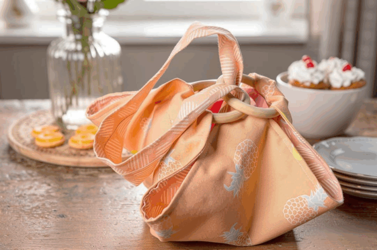 Bolso TRANSPORTADOR de Platos y Tartas de tela Paso a paso – Pie Carrier